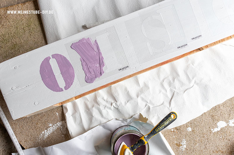 Schablonen für Schriftzüge auf Holz, meinestube-diy